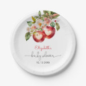 Apple Our Eye Modern Baby Shower Pappteller (Vorderseite)