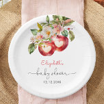Apple Our Eye Modern Baby Shower Pappteller<br><div class="desc">Apple of Our Eye Modern Baby Shower Paper Teller. Matching-Elemente verfügbar.</div>