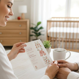 Apple Our Eye moderne Aquarell Babydusche Einladung