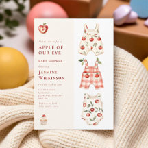Apple Our Eye moderne Aquarell Babydusche