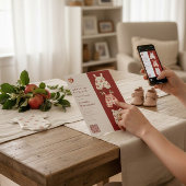 Apple Our Eye moderner Aquarell QR-Code Einladung