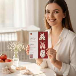 Apple Our Eye moderner Aquarell QR-Code Einladung