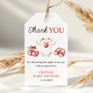 Apple Our Eye Orchard Harvest Baby Shower Gefallen Geschenkanhänger