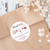 Apple Our Eye Orchard Harvest Baby Shower Runder Aufkleber