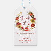 Apple Our Eye Wreath Fall Baby Shower Gefallen Geschenkanhänger (Vorderseite)