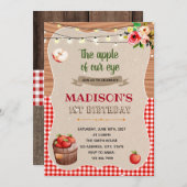 Apple-Party Einladung (Vorne/Hinten)