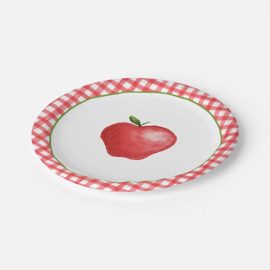 Apple Party Plate Pappteller (Schrägansicht)