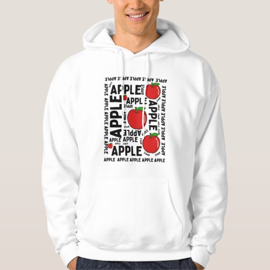APPLE PATTERN HOODIE (Vorderseite)