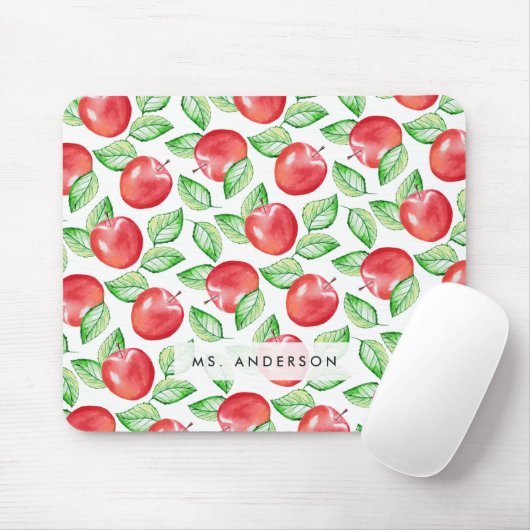 Apple Pattern Personalisiert Teacher Mousepad (Mit Mouse)