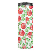 Apple Pattern Personalisiert Teacher Thermosbecher (Rückseite)
