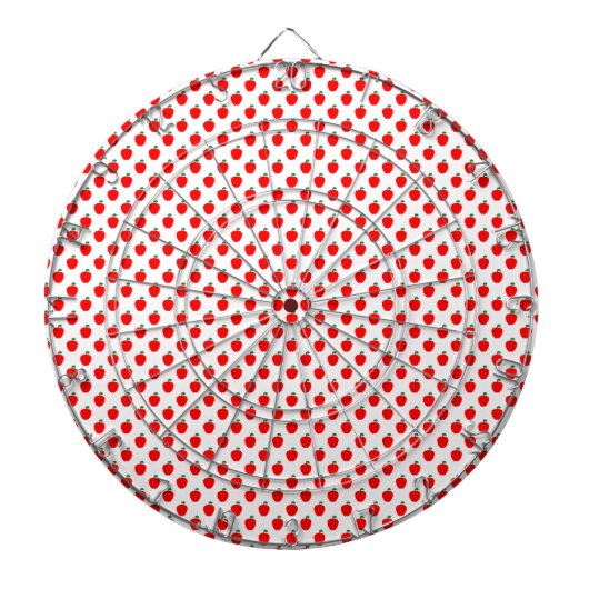 Apple Pattern Red Fruit Dartscheibe (vorne)