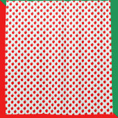 Apple Pattern Red Fruit Duschvorhang