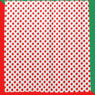 Apple Pattern Red Fruit Duschvorhang