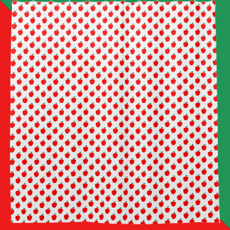 Apple Pattern Red Fruit Duschvorhang