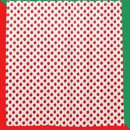 Apple Pattern Red Fruit Duschvorhang