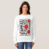 APPLE PATTERN SWEATSHIRT (Vorne ganz)