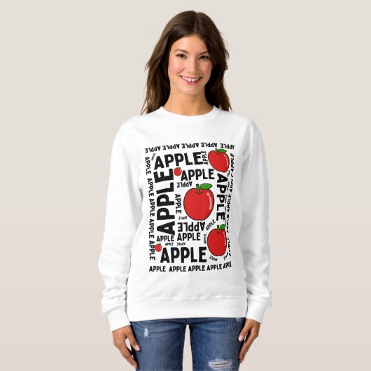 APPLE PATTERN SWEATSHIRT (Vorne ganz)