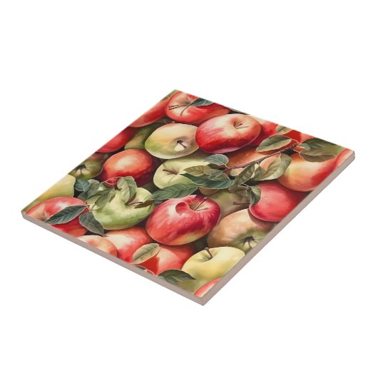 Apple Pattern Tile Fliese (Seite)