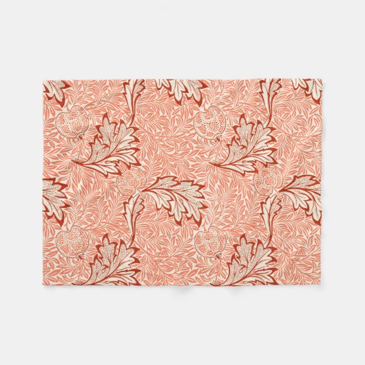 Apple Pattern (von William Morris) Fleecedecke (Vorderseite (Horizontal))