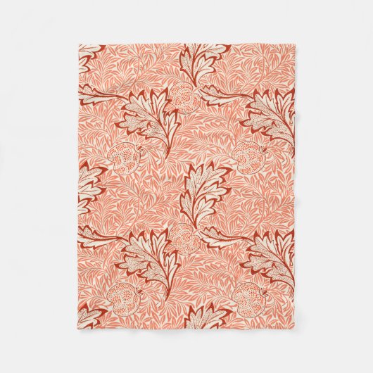 Apple Pattern (von William Morris) Fleecedecke (Vorderseite)