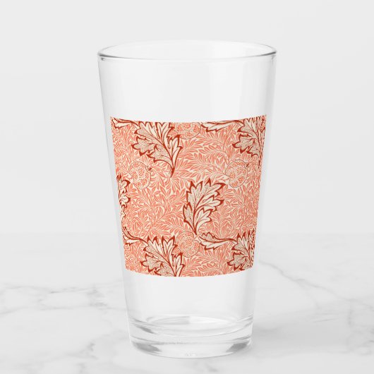 Apple Pattern (von William Morris) Glas (Vorderseite)