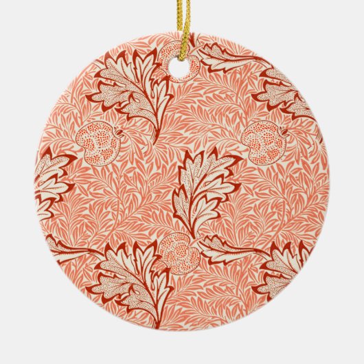 Apple Pattern (von William Morris) Keramik Ornament (Vorne)