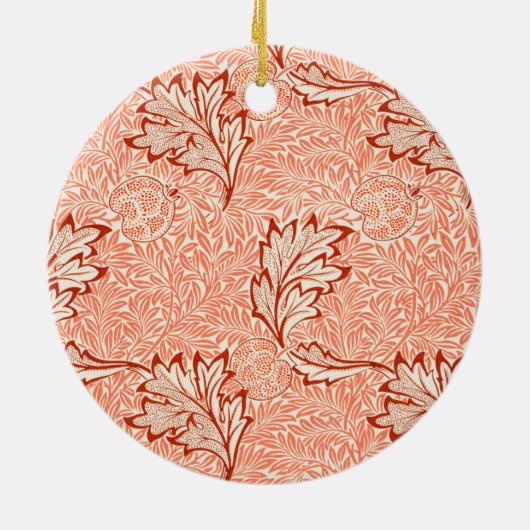 Apple Pattern (von William Morris) Keramik Ornament (Hinten)