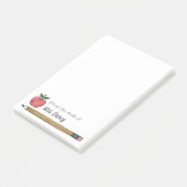 Apple Pencil Personalisiert Lehrer Nachhinweise Post-it Klebezettel (angewinkelt)