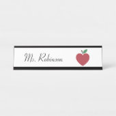 Apple Personalisiert Teacher Schreibtischnamensplakette (Vorderseite )