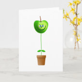 Apple-Pflanze Karte (Gelbe Blume)
