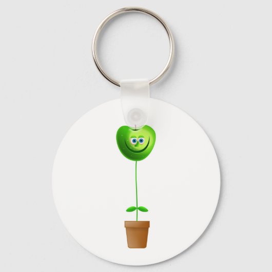 Apple-Pflanze Schlüsselanhänger (Vorderseite)
