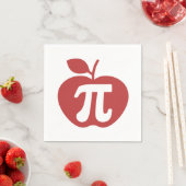 Apple Pi 3.14 Math Pi Day Serviette (Beispiel)