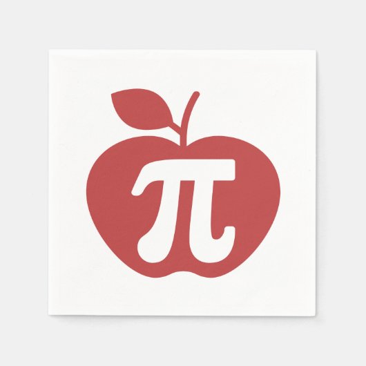 Apple Pi 3.14 Math Pi Day Serviette (Vorderseite)