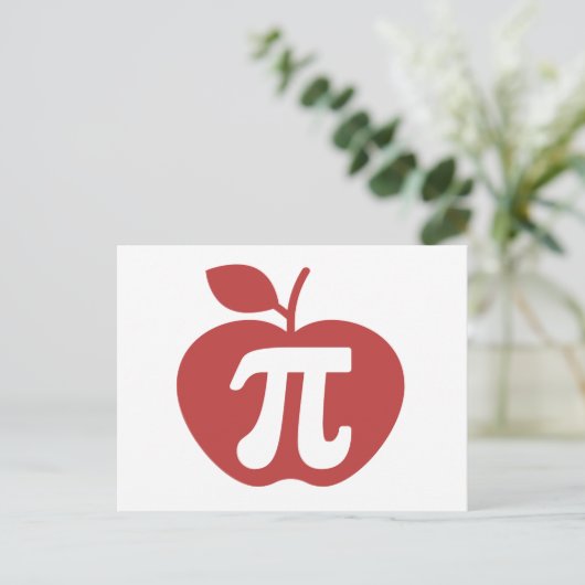 Apple Pi 3.14 Postkarte (Stehend Vorderseite)