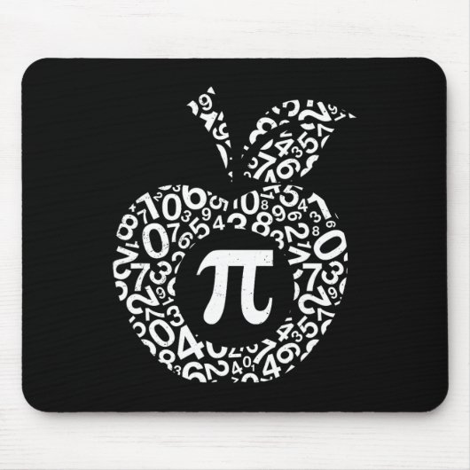 Apple Pi Algebra Sign Math Funny Pi Day Geschenk Mousepad (Vorne)