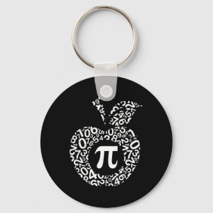 Apple Pi Algebra Sign Math Funny Pi Day Geschenk Schlüsselanhänger