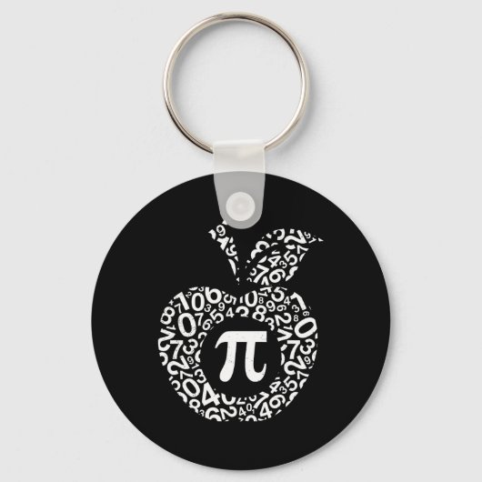 Apple Pi Algebra Sign Math Funny Pi Day Geschenk Schlüsselanhänger (Vorderseite)
