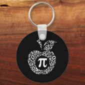 Apple Pi Algebra Sign Math Funny Pi Day Geschenk Schlüsselanhänger (Vorderseite)