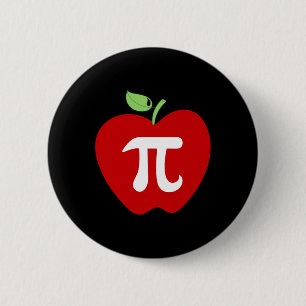 Apple Pi Apple Pie Food Lover Math Lehrer Student Button