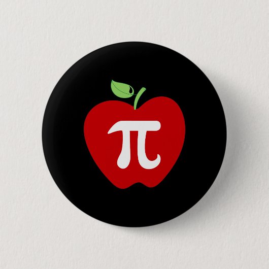 Apple Pi Apple Pie Food Lover Math Lehrer Student Button (Vorderseite)