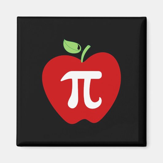 Apple Pi Apple Pie Food Lover Math Lehrer Student Magnet (Vorne)