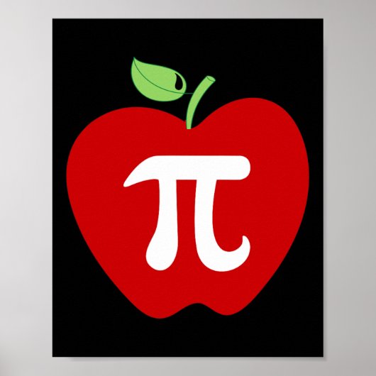 Apple Pi Apple Pie Food Lover Math Lehrer Student Poster (Vorne)