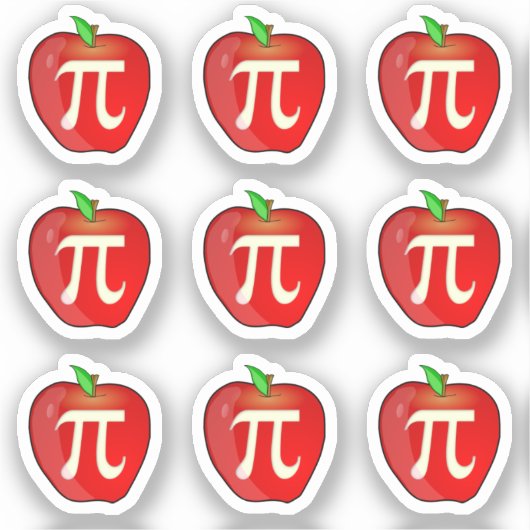 Apple Pi Aufkleber (Vorderseite)