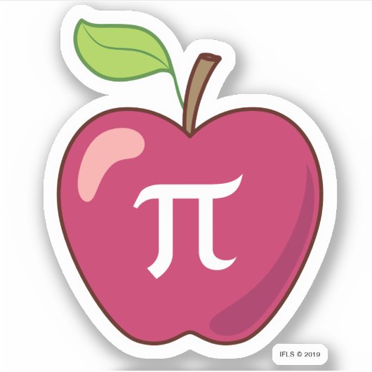 Apple Pi Aufkleber (Vorderseite)
