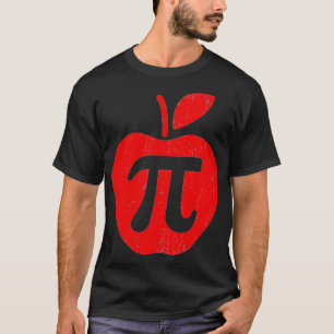 Apple Pi Day Funny Mathe Nerd Pie Teacher 314 T-Shirt
