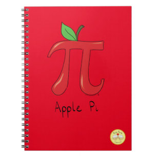 Apple Pi Day Math Lehrer Funny Notizblock