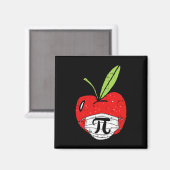 Apple Pi-day Niedliche Gesichtsmaske Lehrer Studen Magnet (Vorderseite/Rückseite)