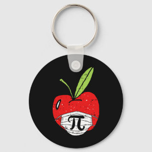 Apple Pi-day Niedliche Gesichtsmaske Lehrer Studen Schlüsselanhänger