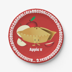 Apple Pi Day   Papierplatte Pappteller