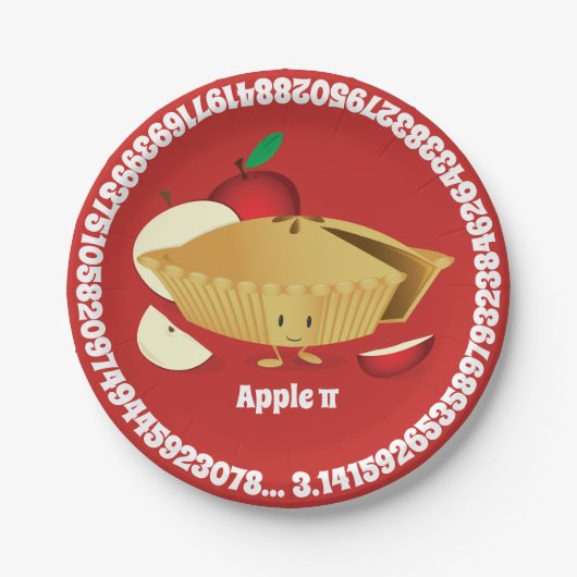 Apple Pi Day | Papierplatte Pappteller (Vorderseite)